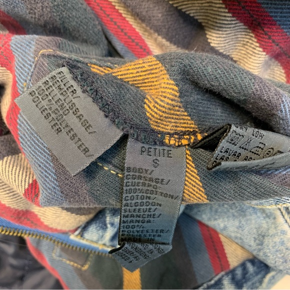 Vintage Liz Claiborne Sport reversible Jacket Denim Coat Retro - Picture 4 of 9